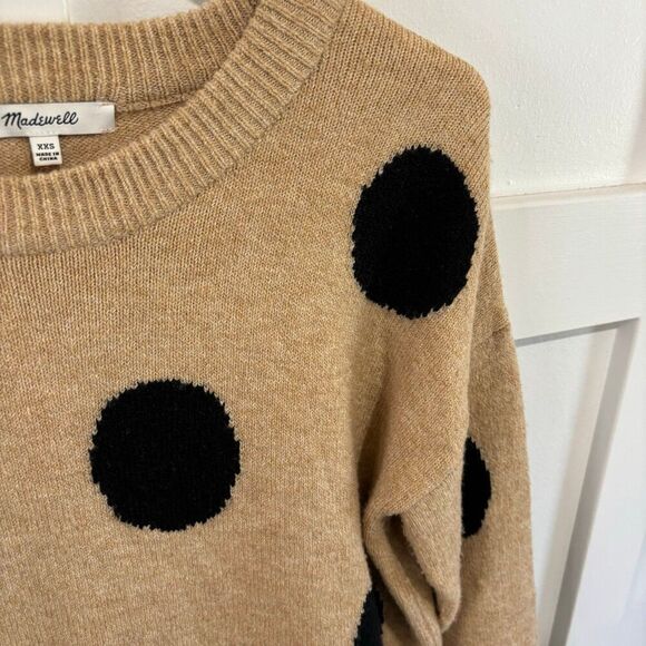 Madewell Dot Graystone Wool Blend Crewneck Sweater - Picture 5 of 9